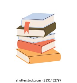 Hand drawn books element for your design