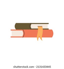 Hand drawn books element for your design