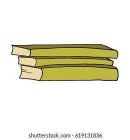 Hand drawn books. Vector illustration for your design.
