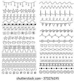 Hand drawn border dividing lines (endlessly repeatable)