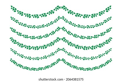 Hand Drawn Borders Elements Set Collection, floral Swirl ornament Vector