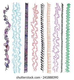 Hand drawn borders, lines and strokes 