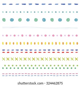 Hand Drawn Borders Vector Eps 10 Stock Vector (Royalty Free) 324462875 ...