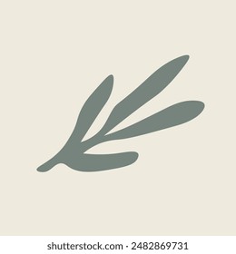 Hand Drawn Botanical Chic Bohemian Shape Vector Element
