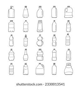 ilustración del frasco dibujada a mano aislada en fondo blanco.