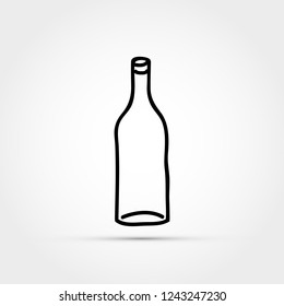 Hand drawn bottle vector illustration