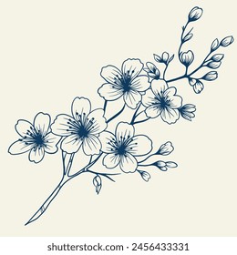 Ramo dibujado a mano con flores y hojas. Vector lineal monocromo elegante arreglo floral en estilo vintage, diseño de tatuajes, libro para colorear, decoración de bodas.