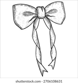 Arco desenhado à mão. Decoração de Natal. Ilustração vetorial