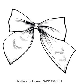 hand drawn bow vector illustration