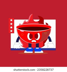 Hand drawn bowl illustration 02