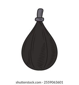 Hand Drawn Boxing Club Illustration Colored - Speed Bag