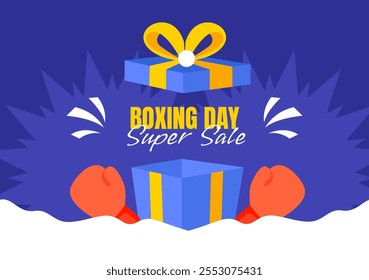 Hand Drawn Boxing Day Deals Templates for Social Media Backgrounds