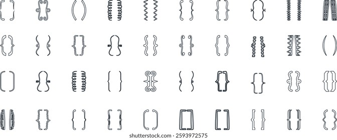 Hand drawn bracket, parenthesis element.