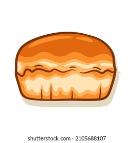 Hand drawn bread and bakery vector illustration with colorful