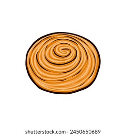 hand drawn bread with color