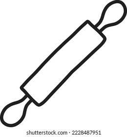 Hand Drawn bread roller illustration isolated on background