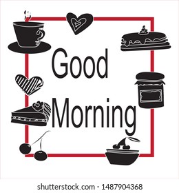 Hand Drawn Breakfast Foods  Vector