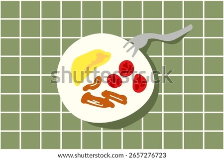 Hand Drawn Breakfast Vector Illustration