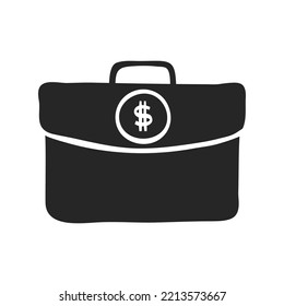 Hand drawn Briefcase vector illustration