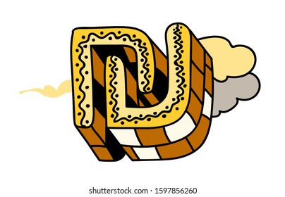 Hand drawn bright doodle brick wall shekel. Money cash vector illustration eps10 isolated on white