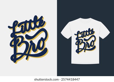 hand drawn bro lettering t-shirt design