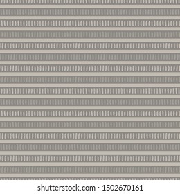 Hand drawn broken horizontal stripe seamless pattern. Modern lines, hand drawn in brown, gray, ecru neutral tones. All over print for homedecor, fashion, wallpaper. Vector swatch repeat.