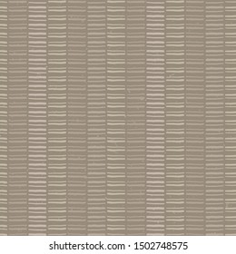 Hand drawn broken horizontal stripe seamless pattern. Modern lines, hand drawn in brown, gray, ecru neutral tones. All over print for homedecor, fashion, wallpaper. Vector swatch repeat.
