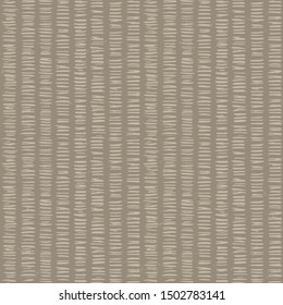 Hand drawn broken horizontal stripe seamless pattern. Modern lines, hand drawn in brown, gray, ecru neutral tones. All over print for homedecor, fashion, wallpaper. Vector swatch repeat.