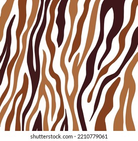 hand drawn brown zebra skin pattern 