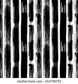 hand drawn brush bold vertical lines seamless pattern