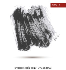 Hand Drawn brush Grunge background. Vector Illustration