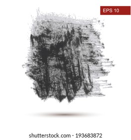 Hand Drawn brush Grunge background. Vector Illustration