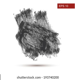 Hand Drawn brush Grunge background. Vector Illustration