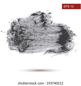 Hand Drawn brush Grunge background. Vector Illustration