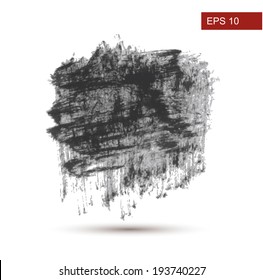Hand Drawn brush Grunge background. Vector Illustration