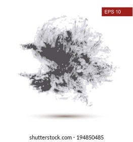 Hand Drawn brush Grunge background. Vector Illustration