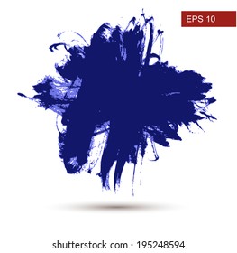 Hand Drawn brush Grunge background. Vector Illustration