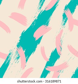 Hand drawn brush hipster pattern in vector.Stylish geometric brush strokes fantasy print .Speed style art with neutral background.