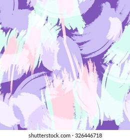 Hand drawn brush hipster pattern in vector.Stylish  brush strokes fantasy print .Speed style art with pastel background