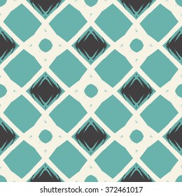 Hand drawn brush hipster pattern in vector. Stylish geometric brush strokes fantasy print. Seamless abstract pattern with chevron brushstrokes. Can be used for fashion, advertising, web design .