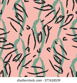 Hand drawn brush hipster pattern in vector.Stylish geometric brush strokes fantasy print .Speed style art with neutral background.Native art
