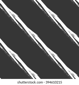 Hand drawn brush hipster pattern in vector.Stylish geometric brush strokes fantasy print .Speed style art with black background.