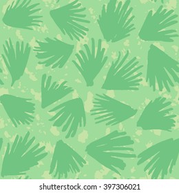 Hand drawn brush hipster pattern in vector. Fashion seamless nature exotic pattern with tropical palm leaves for textile, wrapper, print and web design.