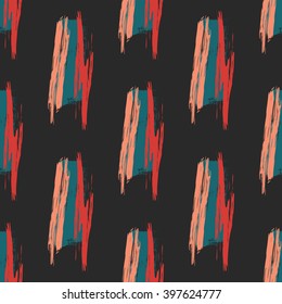 Hand drawn brush hipster pattern in vector.Stylish geometric brush strokes fantasy print .Speed style art background.Simple modern geometric chevron print in vector .Hipster stylish pattern .