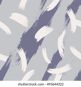 Hand drawn brush hipster pattern in vector.Stylish geometric brush strokes fantasy print .Speed style art with grey background.


