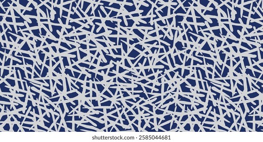 Hand drawn brush line abstract bamboo leaves pattern, Japanese folk and Ethnic wood carving, engraving textured surface background, simple criss cross graphic for textile and carpet