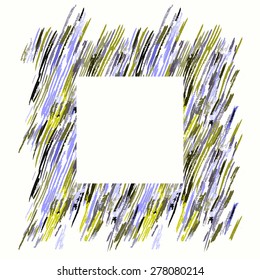 Hand drawn brush pen hand drawn doodle pattern. Vector background grunge texture