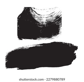 

Tocos de pincel dibujados a mano, textura de fondo blanco, trazo de pincel, vectores de peinado de semitono 

