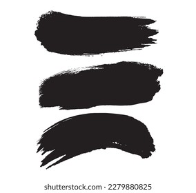 

Hand drawn brush stokes,stoke texture on white background,brush stroke,halftone stoke vector 
