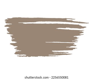 Razo de pincel dibujado a mano, mancha beige. Ilustración del vector